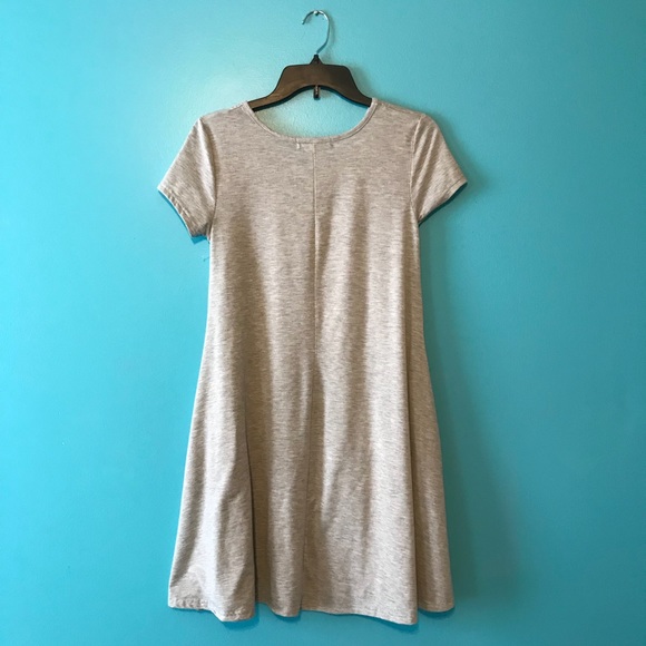 Gray T-Shirt Dress - Picture 3 of 4